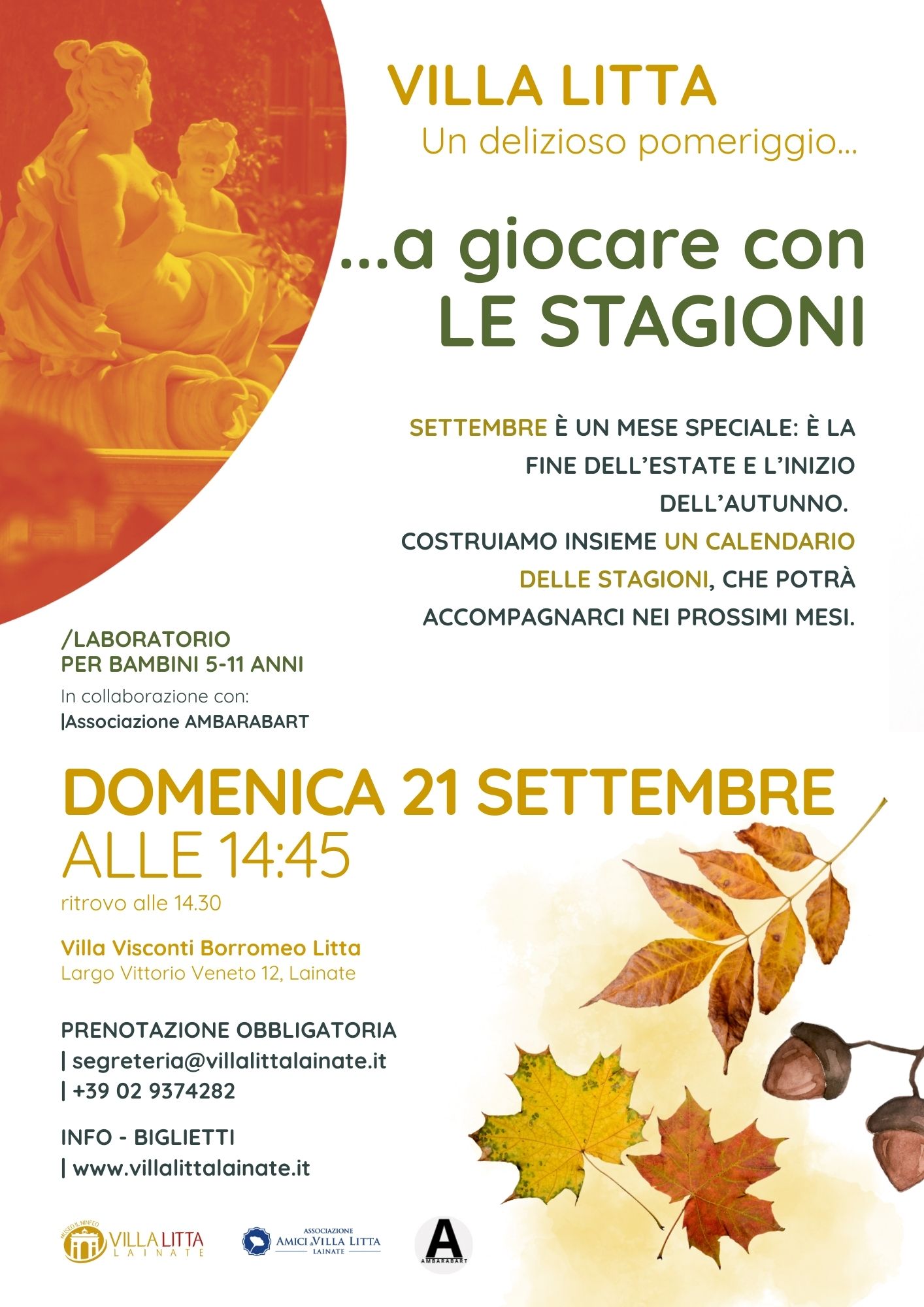 UN DELIZIOSO POMERIGGIO A...GIOCARE CON LE STAGIONI